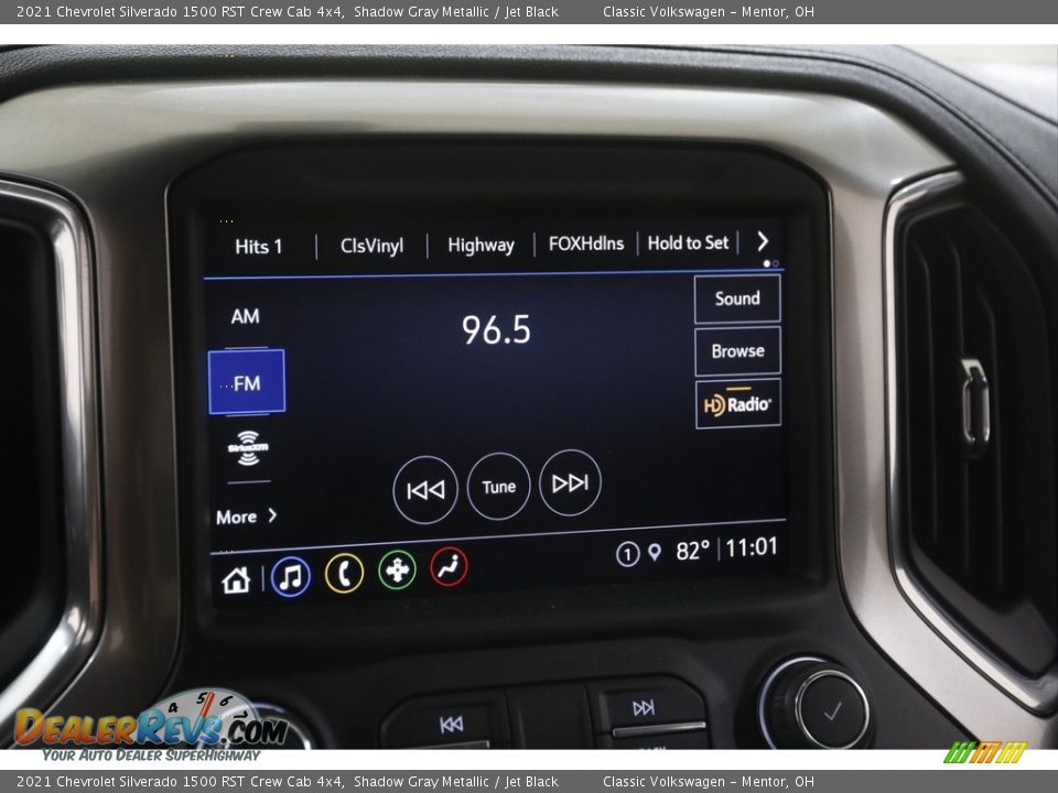 2021 Chevrolet Silverado 1500 RST Crew Cab 4x4 Shadow Gray Metallic / Jet Black Photo #11