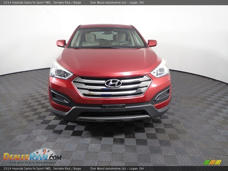 2014 Hyundai Santa Fe Sport FWD Serrano Red / Beige Photo #2