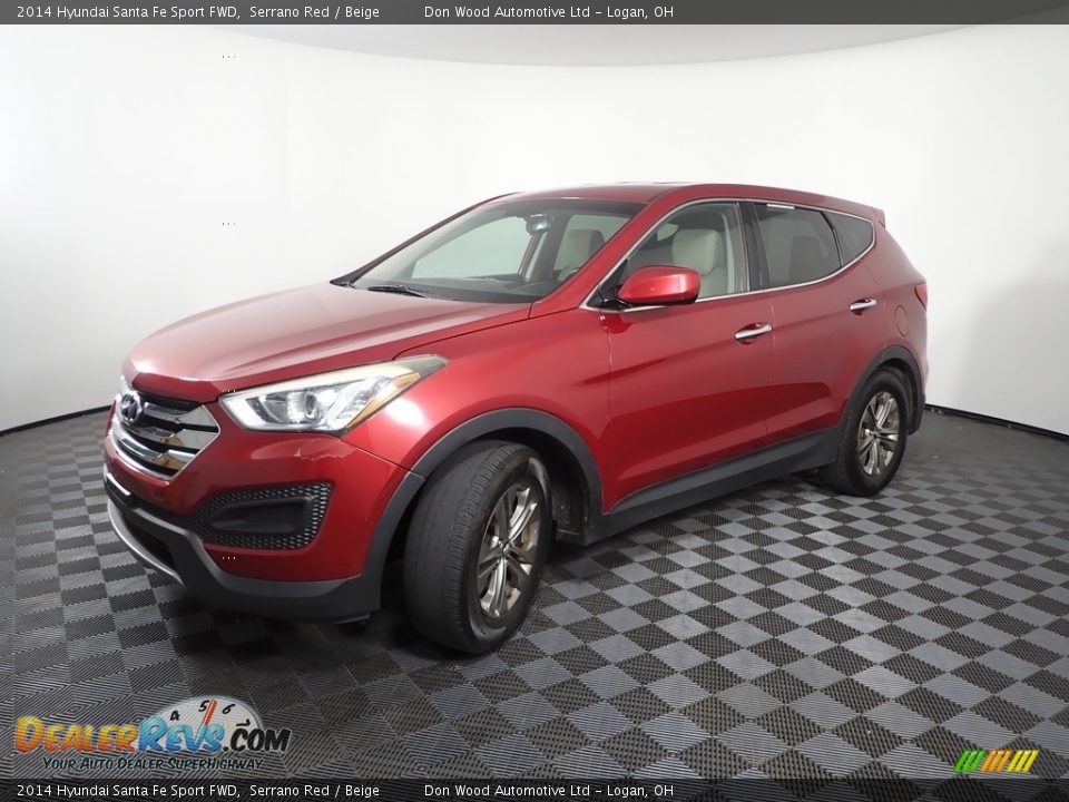 2014 Hyundai Santa Fe Sport FWD Serrano Red / Beige Photo #3