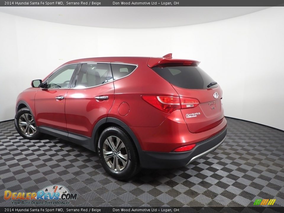 2014 Hyundai Santa Fe Sport FWD Serrano Red / Beige Photo #4