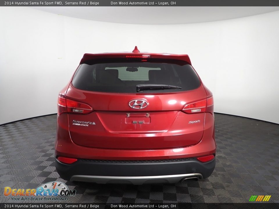 2014 Hyundai Santa Fe Sport FWD Serrano Red / Beige Photo #5