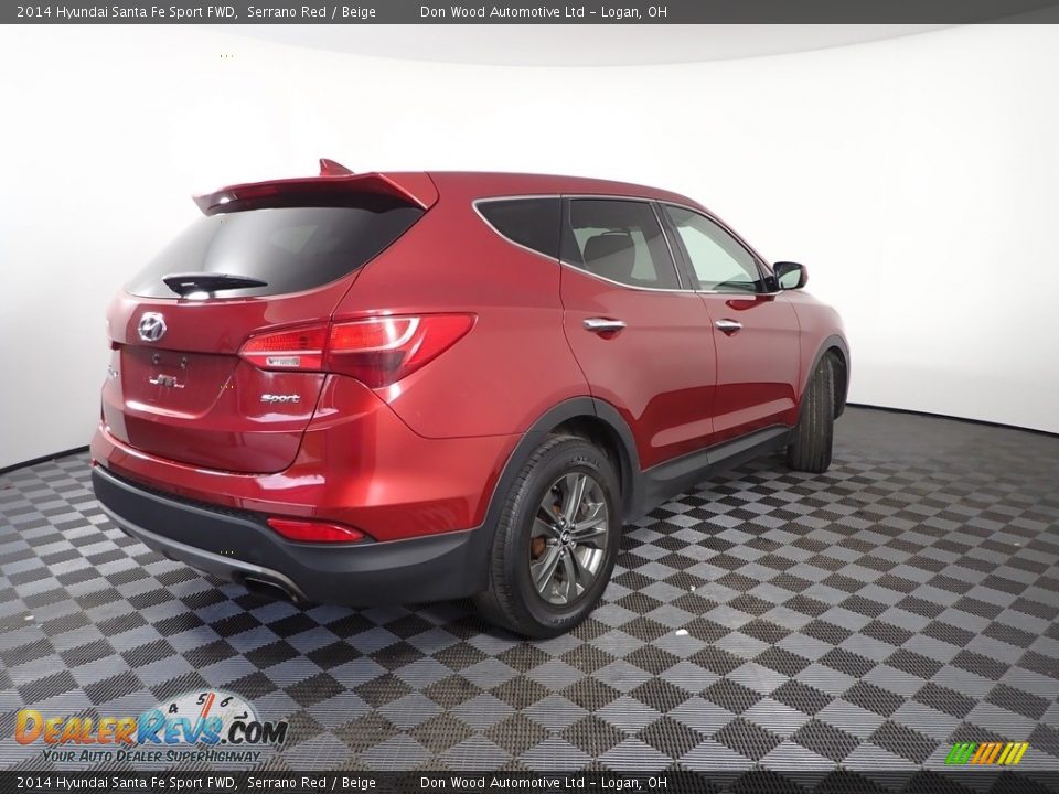 2014 Hyundai Santa Fe Sport FWD Serrano Red / Beige Photo #8