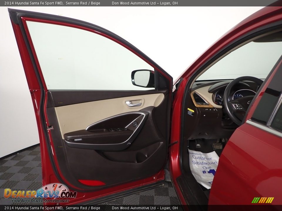 2014 Hyundai Santa Fe Sport FWD Serrano Red / Beige Photo #9