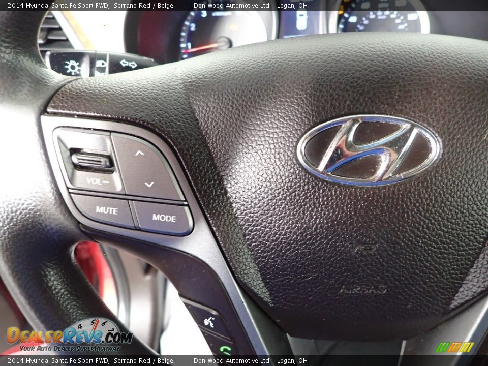 2014 Hyundai Santa Fe Sport FWD Serrano Red / Beige Photo #14