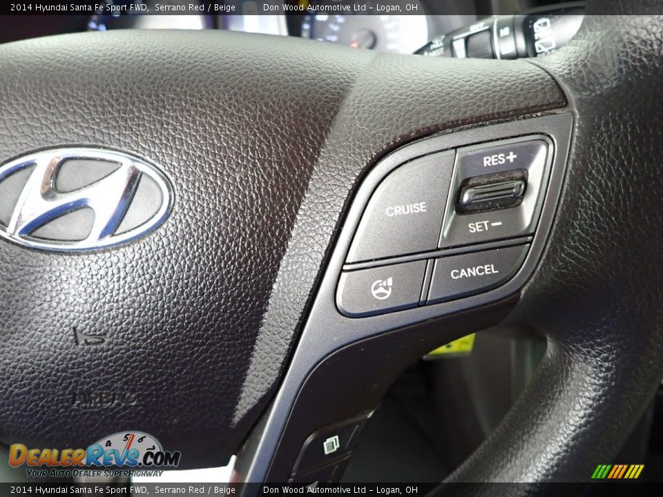 2014 Hyundai Santa Fe Sport FWD Serrano Red / Beige Photo #15
