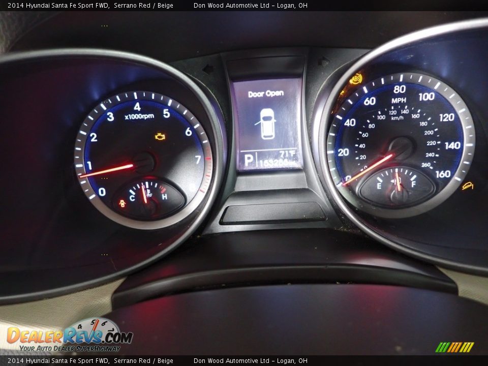 2014 Hyundai Santa Fe Sport FWD Serrano Red / Beige Photo #16