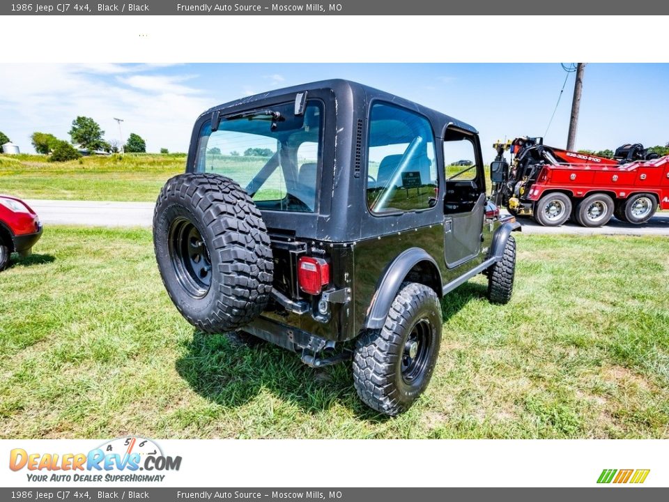 Black 1986 Jeep CJ7 4x4 Photo #4