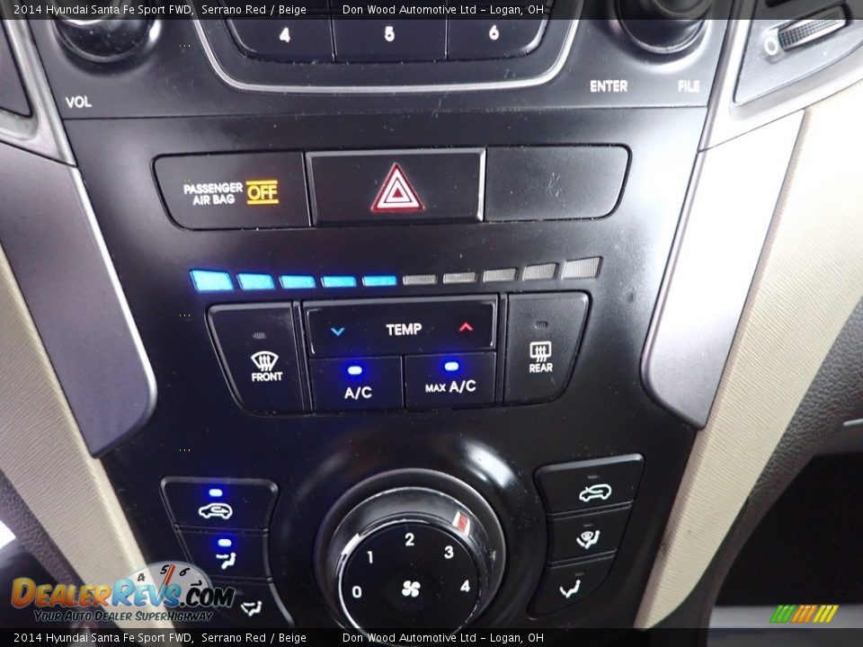 2014 Hyundai Santa Fe Sport FWD Serrano Red / Beige Photo #18