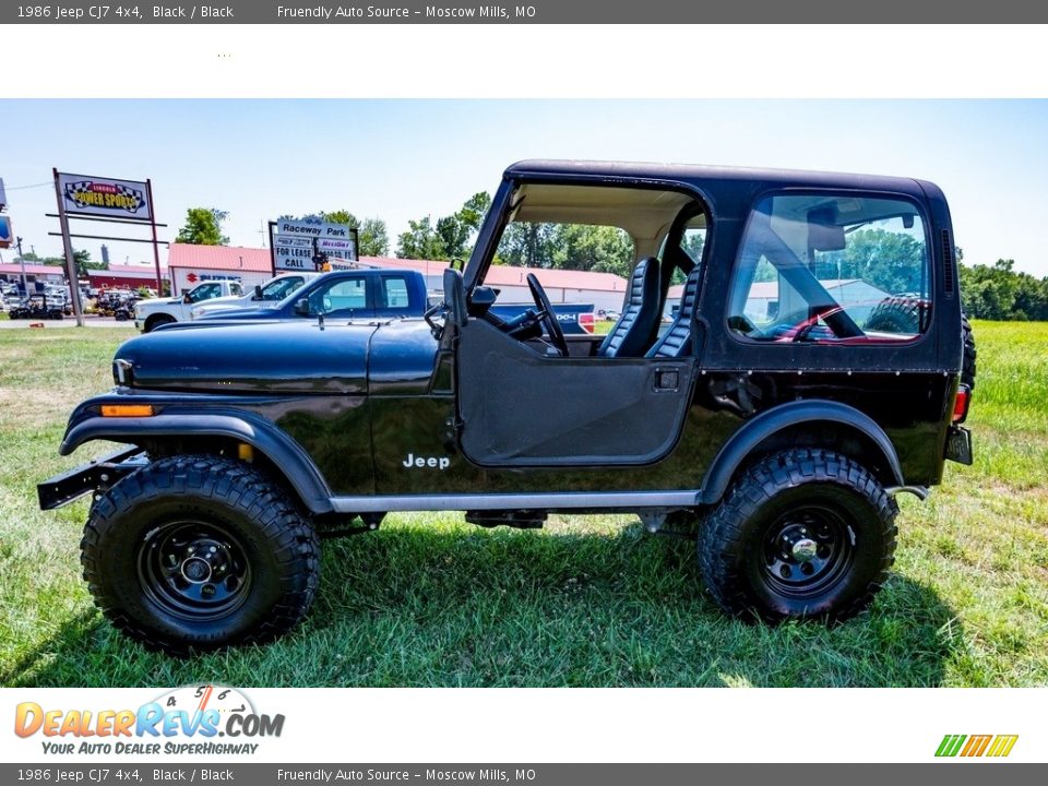 Black 1986 Jeep CJ7 4x4 Photo #7