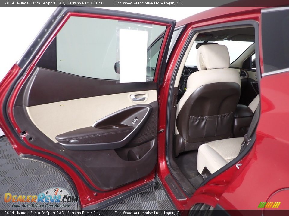 2014 Hyundai Santa Fe Sport FWD Serrano Red / Beige Photo #22