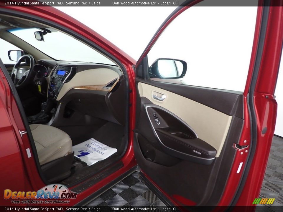2014 Hyundai Santa Fe Sport FWD Serrano Red / Beige Photo #25
