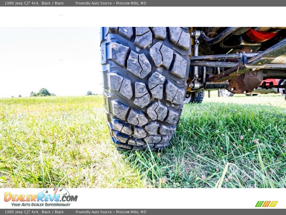 1986 Jeep CJ7 4x4 Black / Black Photo #11