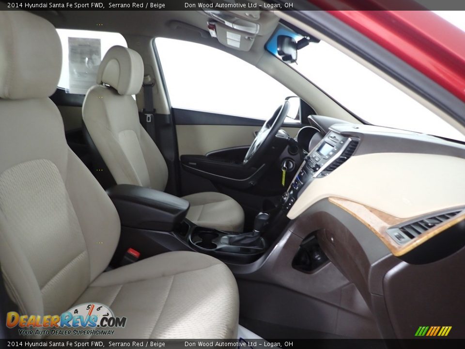 2014 Hyundai Santa Fe Sport FWD Serrano Red / Beige Photo #26