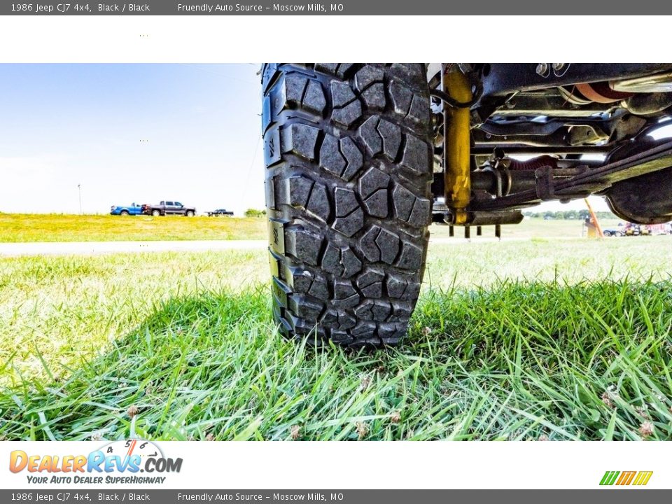 1986 Jeep CJ7 4x4 Black / Black Photo #15