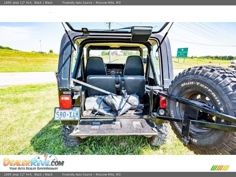 1986 Jeep CJ7 4x4 Black / Black Photo #21