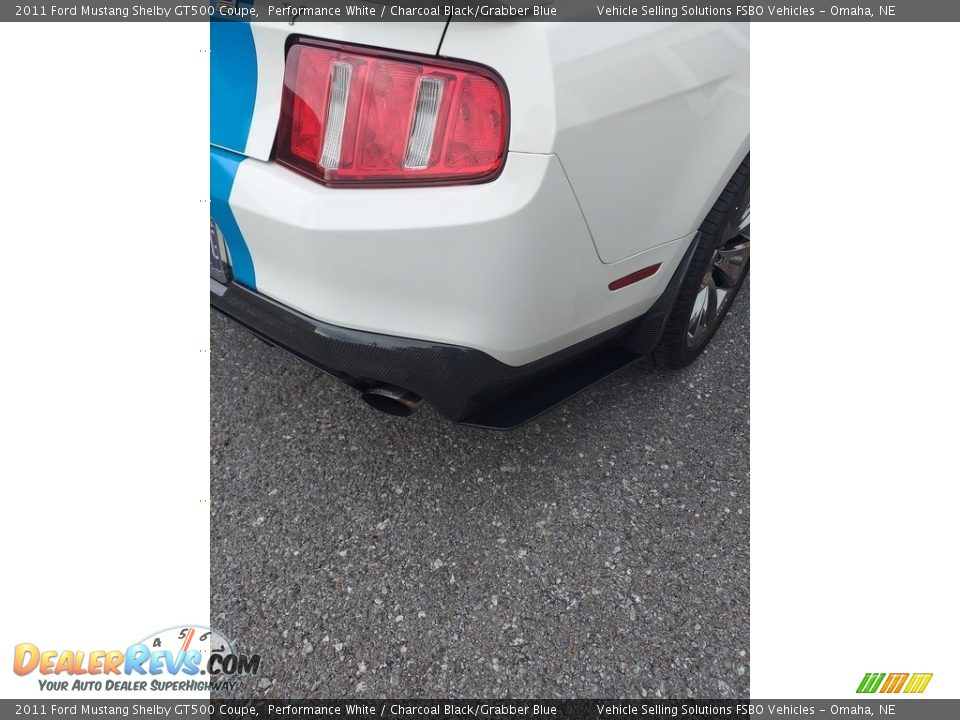 2011 Ford Mustang Shelby GT500 Coupe Performance White / Charcoal Black/Grabber Blue Photo #31