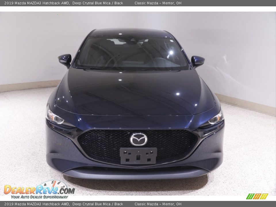 2019 Mazda MAZDA3 Hatchback AWD Deep Crystal Blue Mica / Black Photo #2