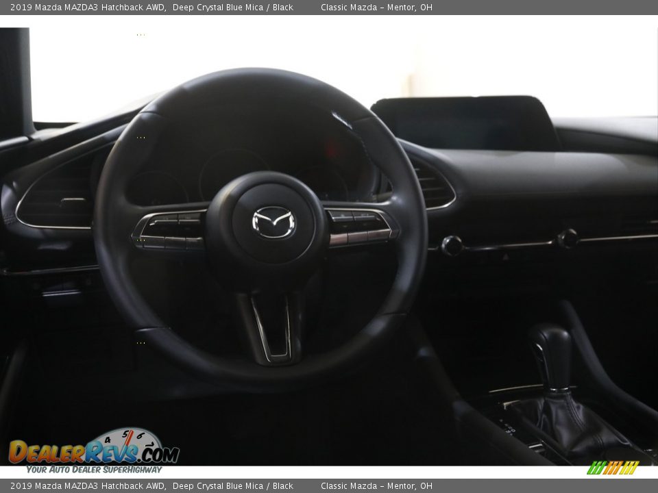 2019 Mazda MAZDA3 Hatchback AWD Deep Crystal Blue Mica / Black Photo #6
