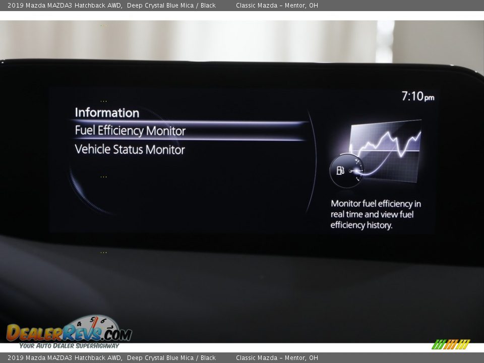 2019 Mazda MAZDA3 Hatchback AWD Deep Crystal Blue Mica / Black Photo #10