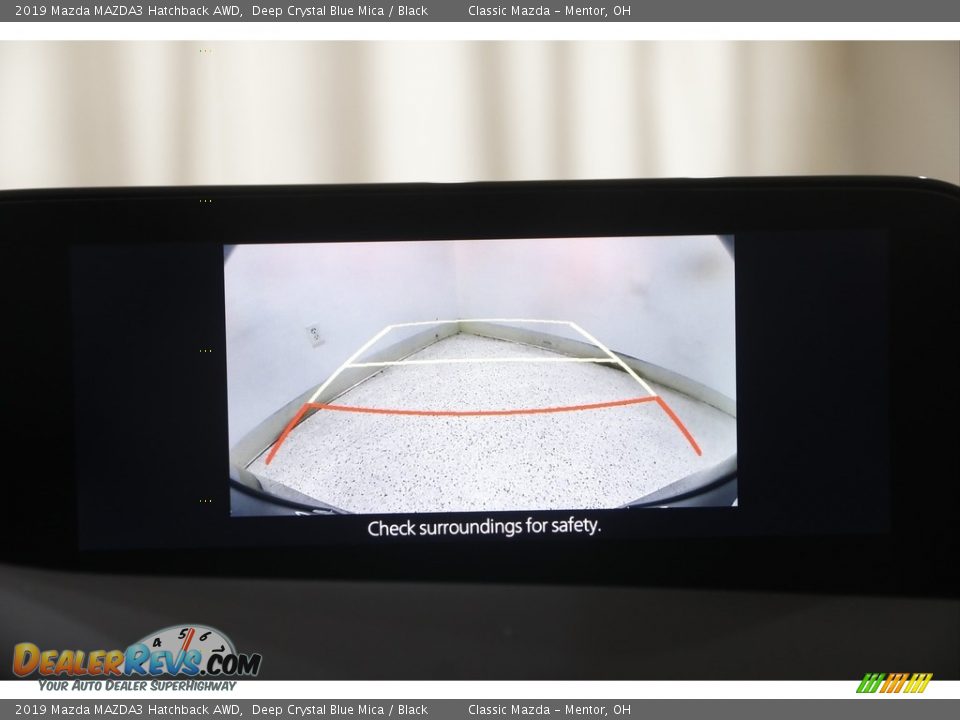 2019 Mazda MAZDA3 Hatchback AWD Deep Crystal Blue Mica / Black Photo #14