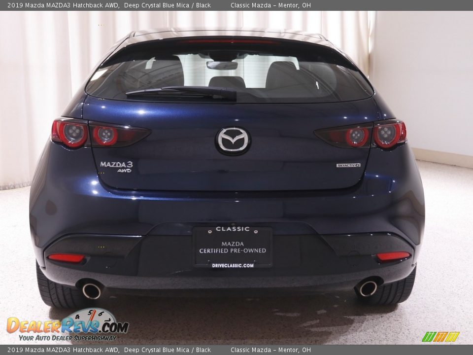 2019 Mazda MAZDA3 Hatchback AWD Deep Crystal Blue Mica / Black Photo #22