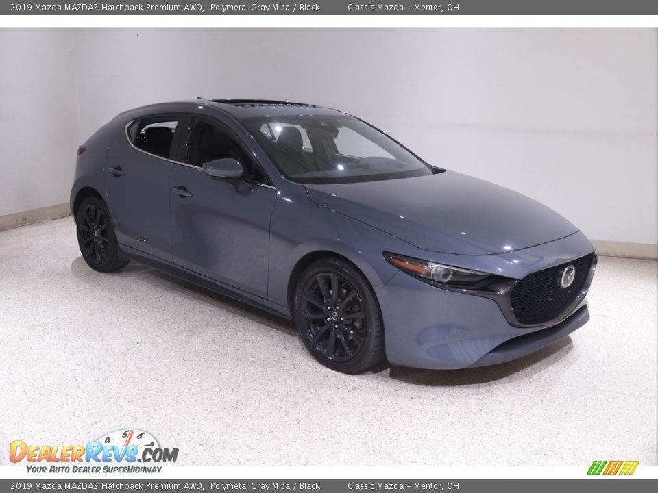 2019 Mazda MAZDA3 Hatchback Premium AWD Polymetal Gray Mica / Black Photo #1