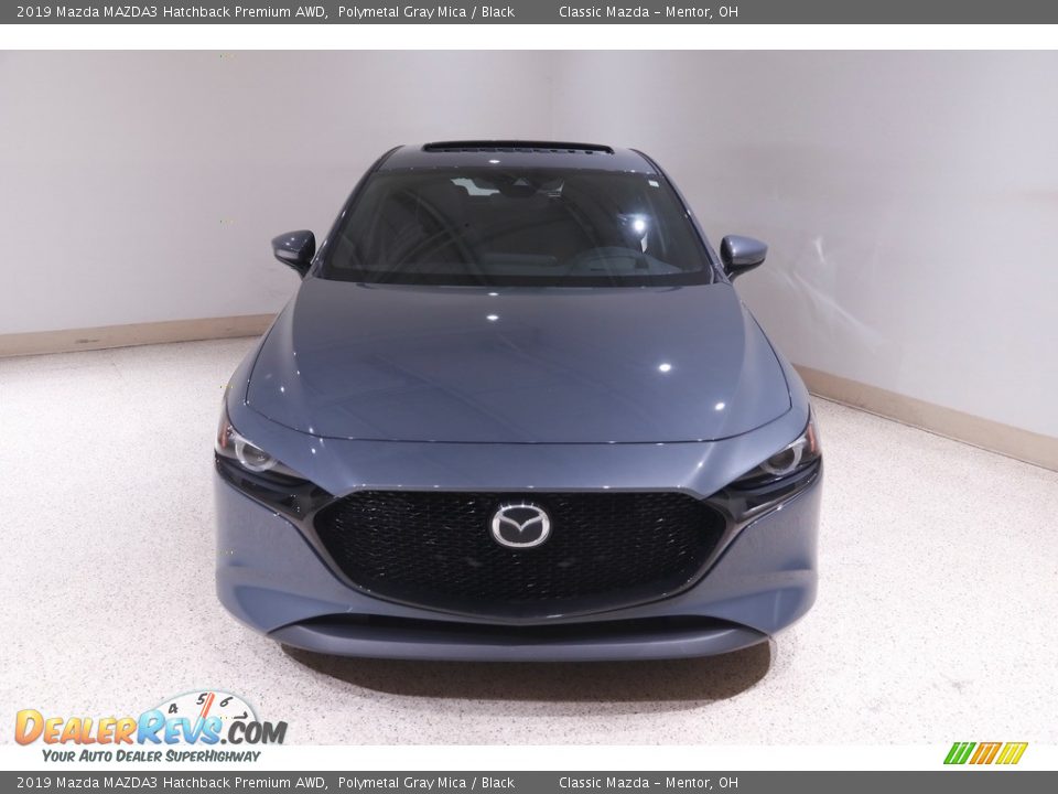 2019 Mazda MAZDA3 Hatchback Premium AWD Polymetal Gray Mica / Black Photo #2