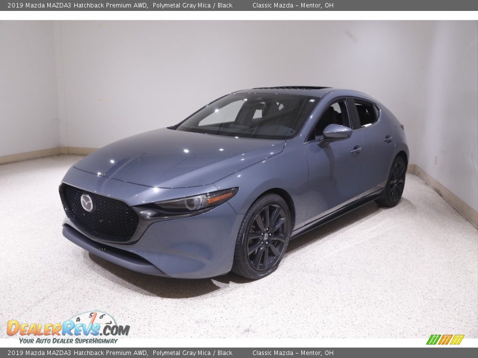 2019 Mazda MAZDA3 Hatchback Premium AWD Polymetal Gray Mica / Black Photo #3