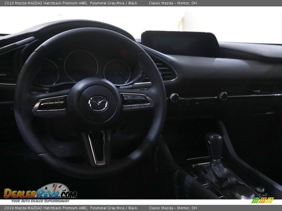 2019 Mazda MAZDA3 Hatchback Premium AWD Polymetal Gray Mica / Black Photo #6