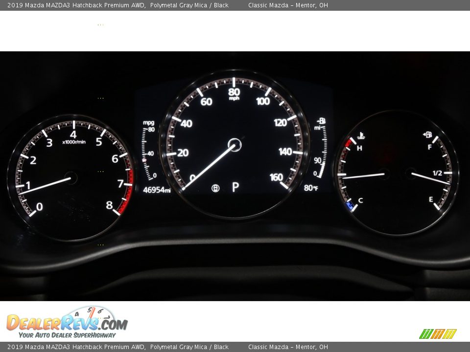 2019 Mazda MAZDA3 Hatchback Premium AWD Polymetal Gray Mica / Black Photo #8