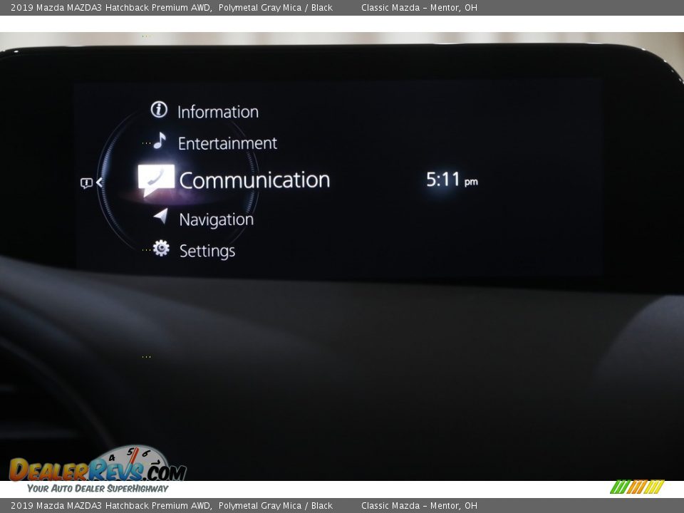 2019 Mazda MAZDA3 Hatchback Premium AWD Polymetal Gray Mica / Black Photo #10