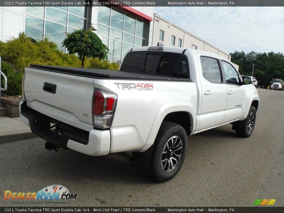 2021 Toyota Tacoma TRD Sport Double Cab 4x4 Wind Chill Pearl / TRD Cement/Black Photo #20