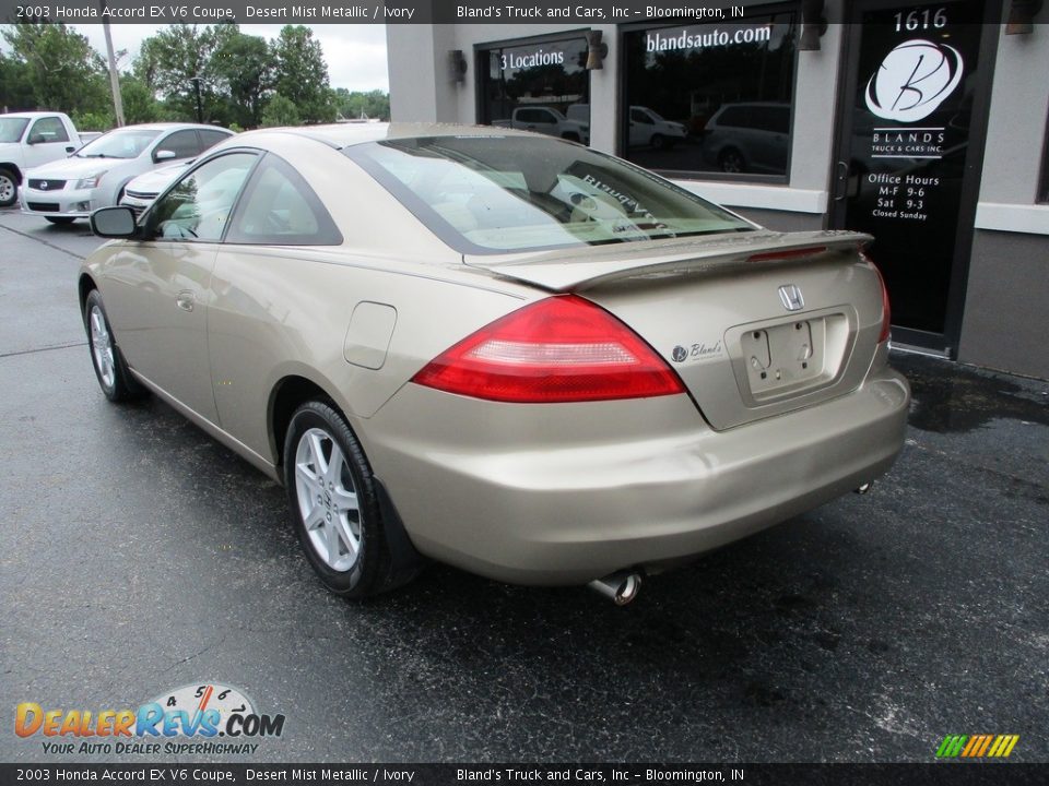 2003 Honda Accord EX V6 Coupe Desert Mist Metallic / Ivory Photo #3