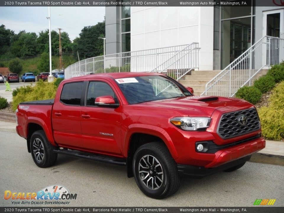 2020 Toyota Tacoma TRD Sport Double Cab 4x4 Barcelona Red Metallic / TRD Cement/Black Photo #1