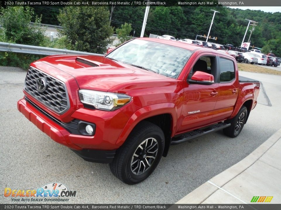 2020 Toyota Tacoma TRD Sport Double Cab 4x4 Barcelona Red Metallic / TRD Cement/Black Photo #15