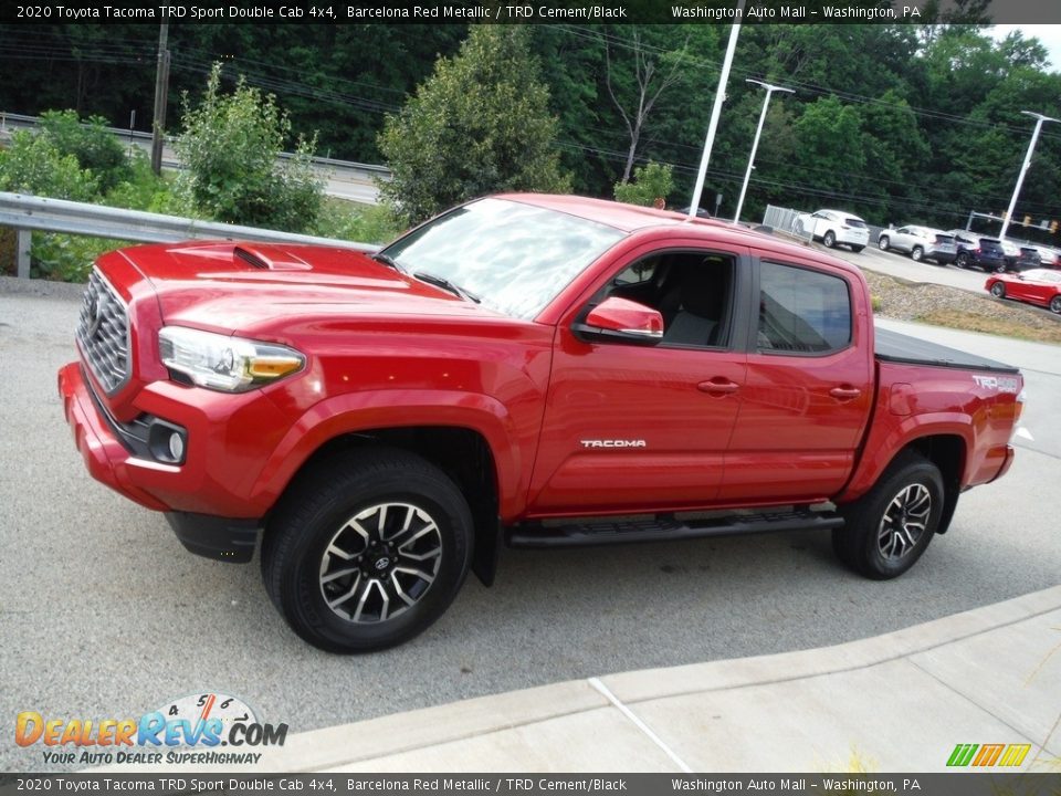 2020 Toyota Tacoma TRD Sport Double Cab 4x4 Barcelona Red Metallic / TRD Cement/Black Photo #16