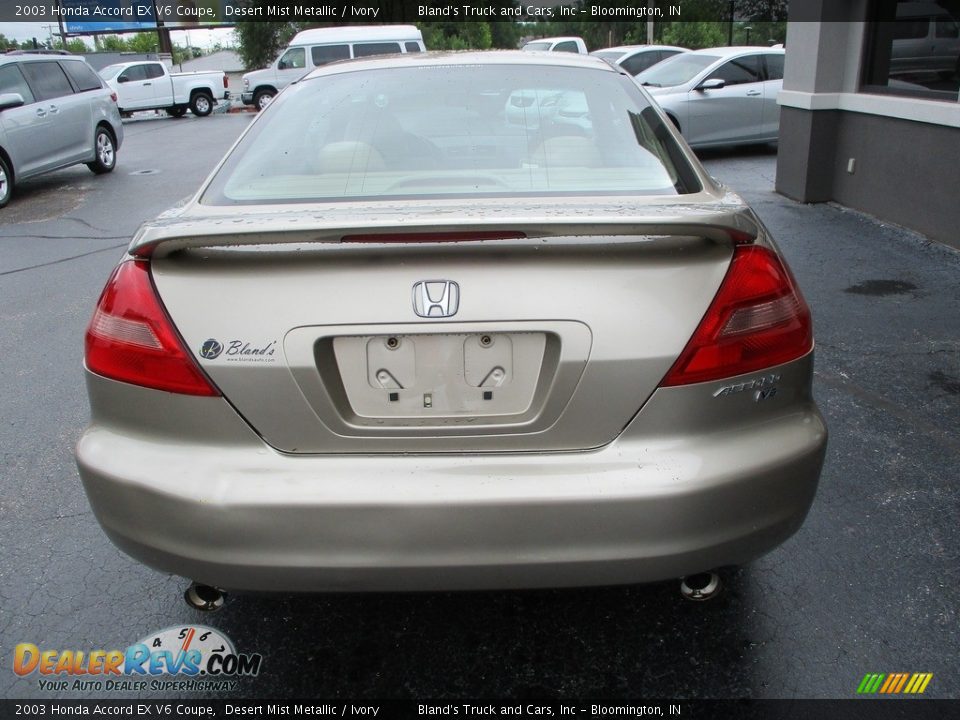 2003 Honda Accord EX V6 Coupe Desert Mist Metallic / Ivory Photo #23