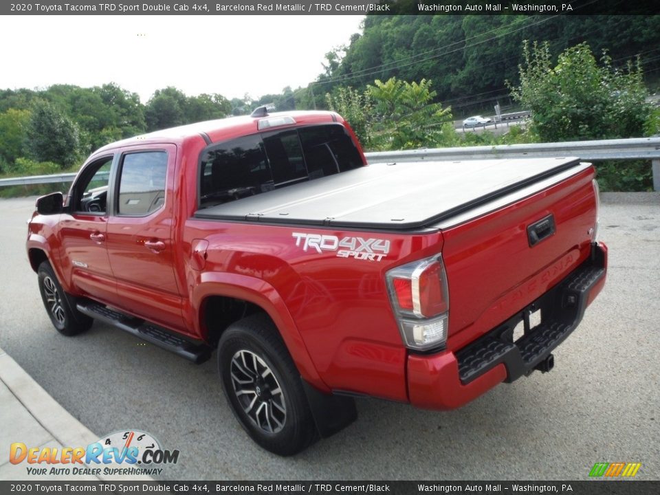 2020 Toyota Tacoma TRD Sport Double Cab 4x4 Barcelona Red Metallic / TRD Cement/Black Photo #17