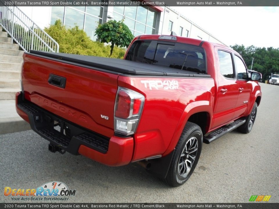 2020 Toyota Tacoma TRD Sport Double Cab 4x4 Barcelona Red Metallic / TRD Cement/Black Photo #21