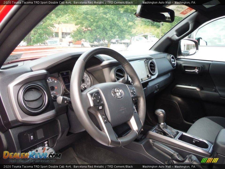 2020 Toyota Tacoma TRD Sport Double Cab 4x4 Barcelona Red Metallic / TRD Cement/Black Photo #29