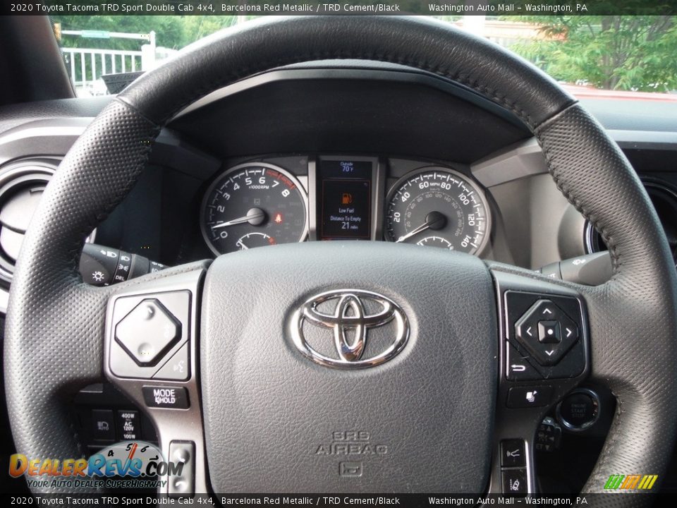 2020 Toyota Tacoma TRD Sport Double Cab 4x4 Barcelona Red Metallic / TRD Cement/Black Photo #33