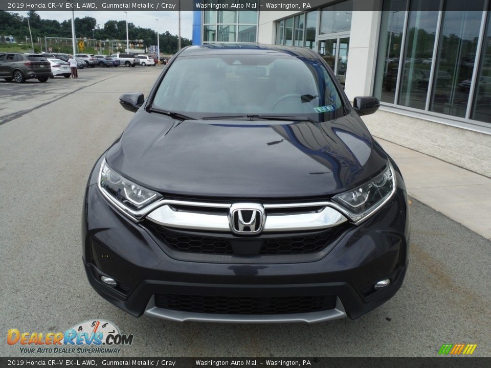 2019 Honda CR-V EX-L AWD Gunmetal Metallic / Gray Photo #5