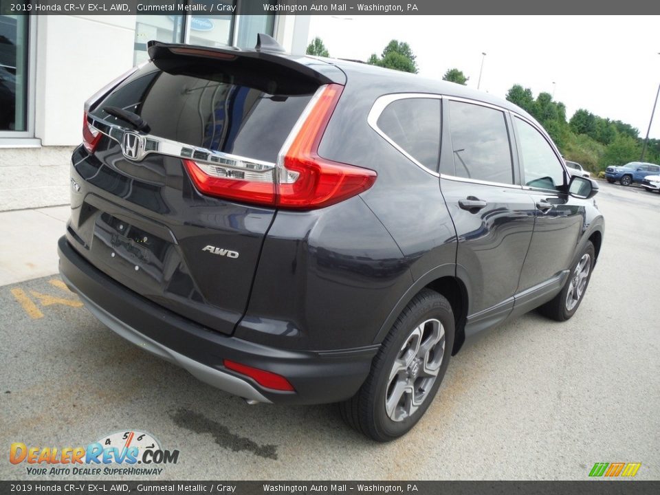 2019 Honda CR-V EX-L AWD Gunmetal Metallic / Gray Photo #10