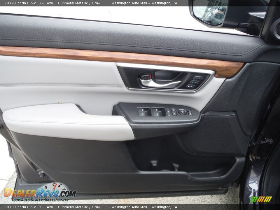 2019 Honda CR-V EX-L AWD Gunmetal Metallic / Gray Photo #16