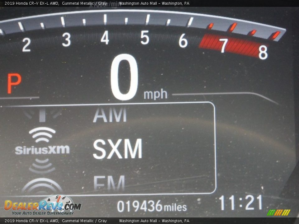2019 Honda CR-V EX-L AWD Gunmetal Metallic / Gray Photo #36