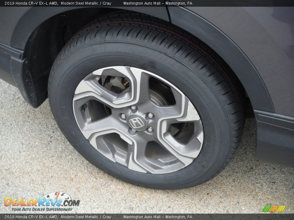 2019 Honda CR-V EX-L AWD Modern Steel Metallic / Gray Photo #3