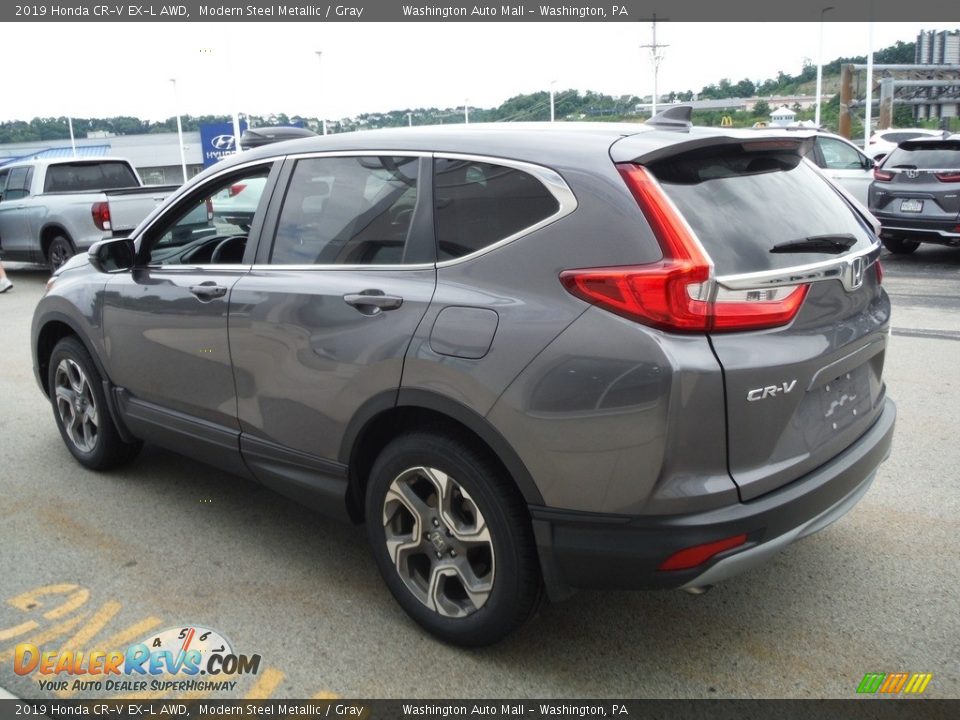2019 Honda CR-V EX-L AWD Modern Steel Metallic / Gray Photo #8