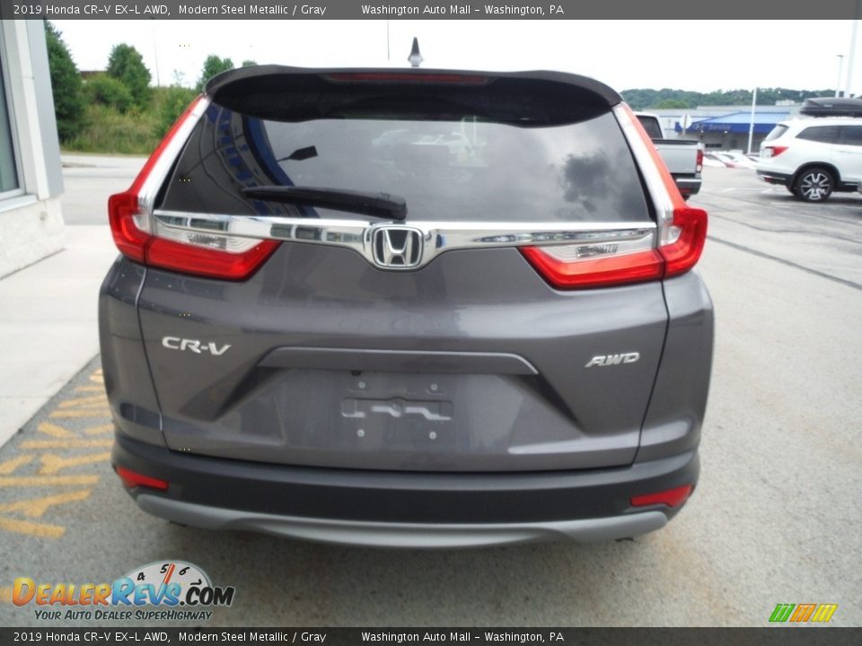 2019 Honda CR-V EX-L AWD Modern Steel Metallic / Gray Photo #9
