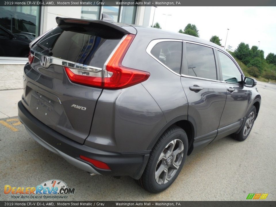 2019 Honda CR-V EX-L AWD Modern Steel Metallic / Gray Photo #10