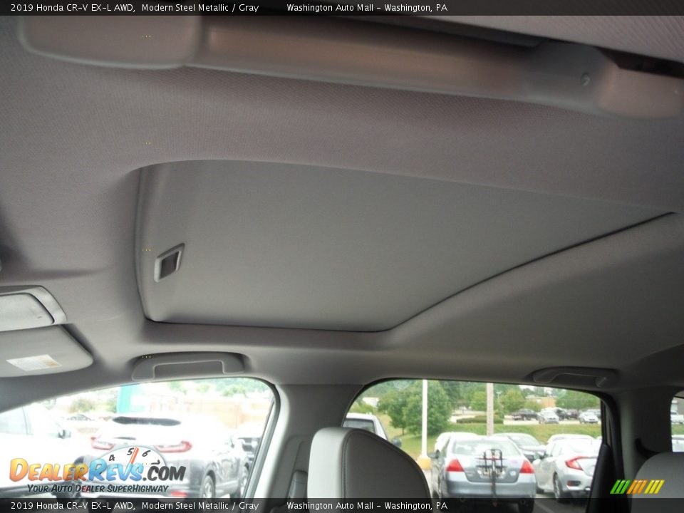 2019 Honda CR-V EX-L AWD Modern Steel Metallic / Gray Photo #12